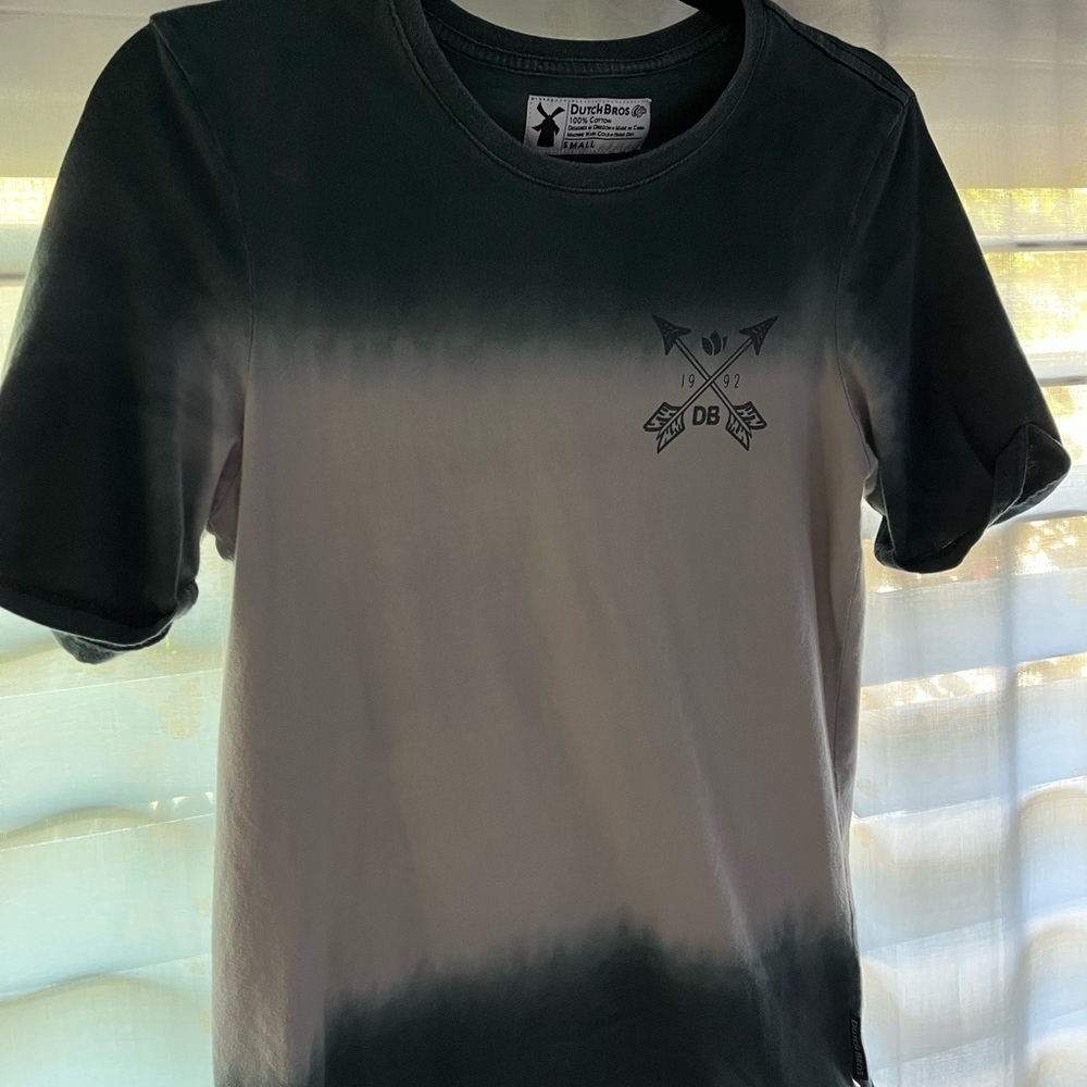 Dutch bros gray tie dye t shirt ! Size small !